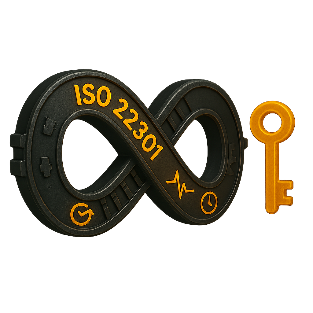 ISO 22301 Business Continuity infinity symbol