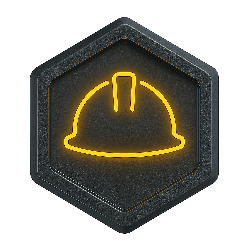 3D chrome shield to symbolize protection and reliability.