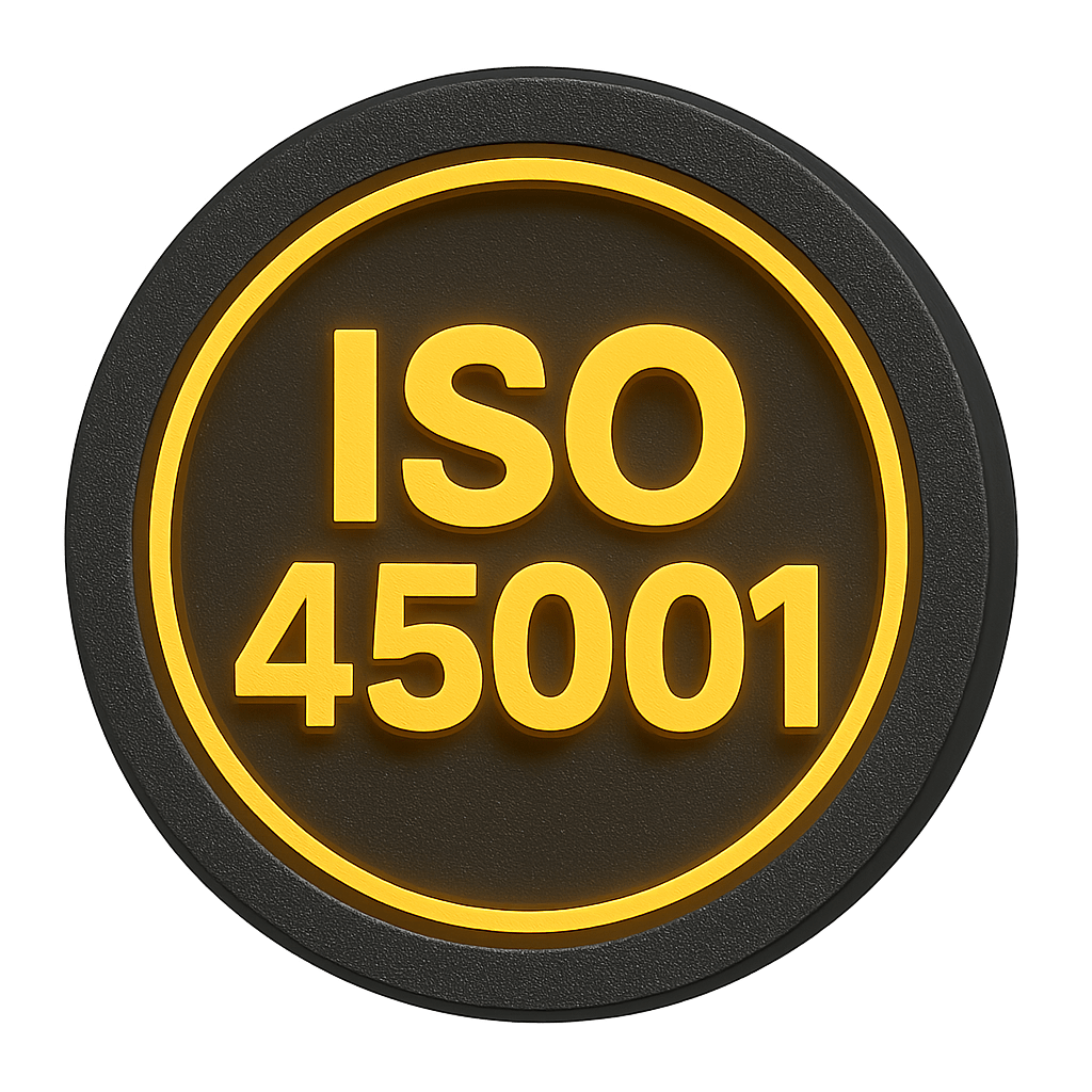 ISO 45001 Health & Safety Management – Secure Compliance Padlock Symbol