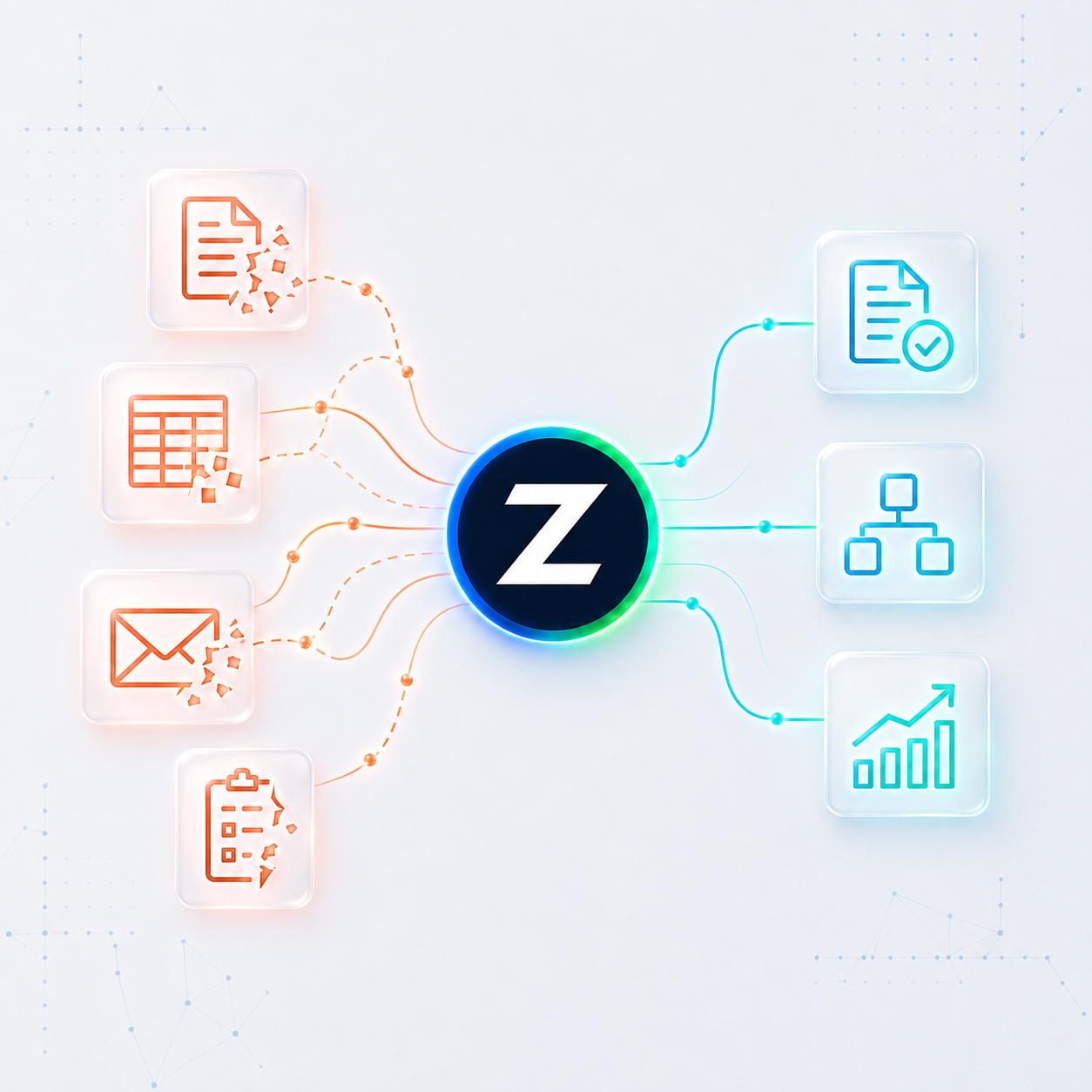 Operational workflow illustrating Supplier Management Software managing the complete supplier lifecycle from supplier onboarding and validation through approval, ongoing compliance monitoring, supplier audits and continuous improvement. Connected workflow demonstrates traceability, operational control and supplier assurance within the Zebsoft Assurance Platform.