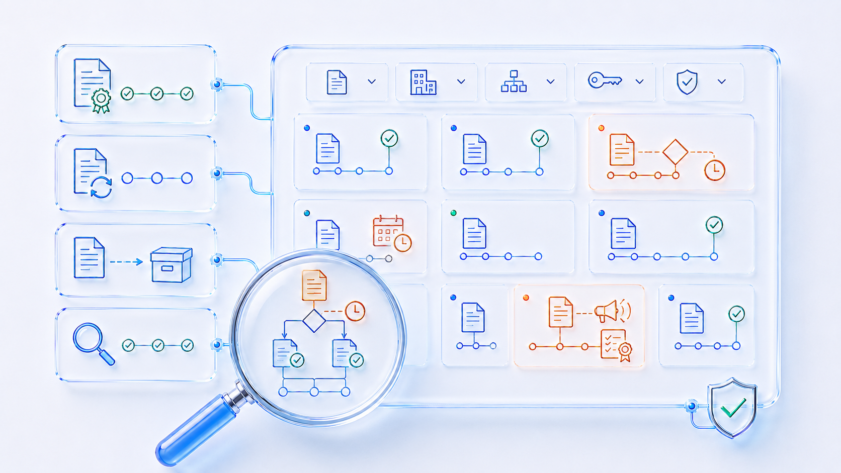 See Which Documents Need Attention Before Control Fails | Zebsoft ZAP document control dashboard showing approvals reviews publication and withdrawal status