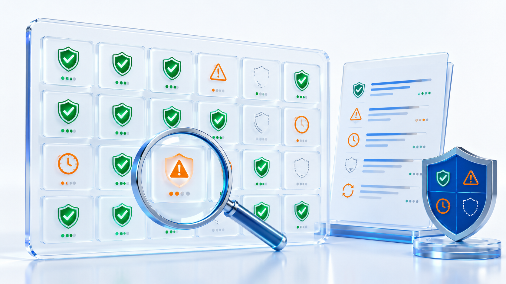 Report the Position Without Hiding Its Limitations | Zebsoft ISO 27001 SoA dashboard with implementation evidence gaps overdue reviews and approvals