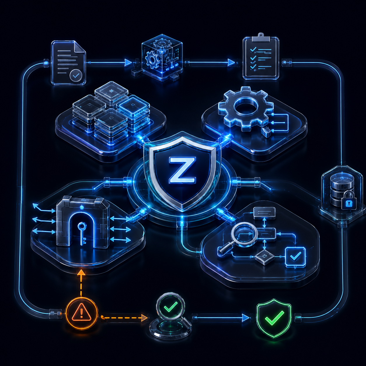 What the Zebsoft Assurance Platform Comprises | Zebsoft Diagram showing how the Zebsoft Assurance Platform is organised