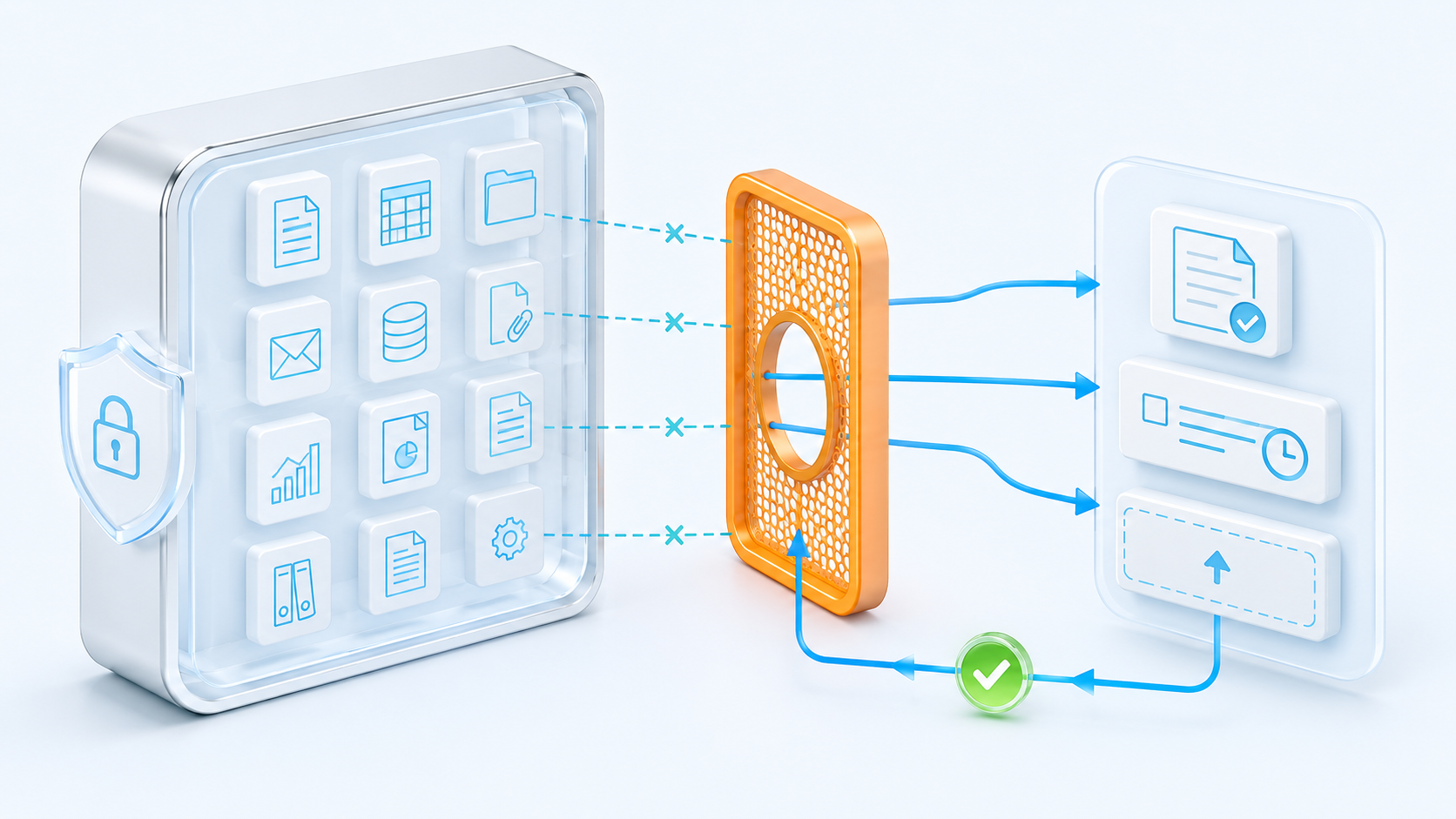 Controlled portal workflow and information visibility placeholder