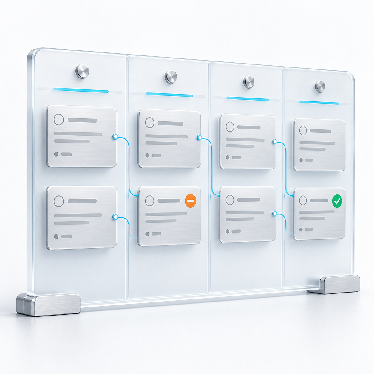 ChatGPT Image Sep 1, 2026, 12_45_47 PM (2) Kanban task board showing open in-progress completed and rejected workflow stages